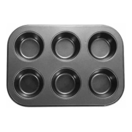 Total Supplier Molde Metálico Antiadherente Para Hornear 6 Cupcakes