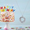 IEFLIFE 80th Birthday Gifts for Women, 8 Circle Necklaces Jewelry