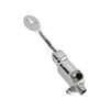 Faucet Foot Pedal Valve Silver Stainless Steel Water Saving Floor