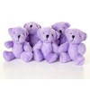 NEW 5 X PURPLE Teddy Bear - Cute And Cuddly