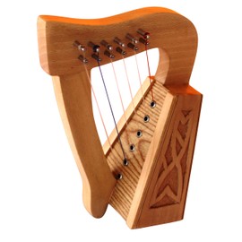 6 String Muzikkon Harps with strings and tuning key - Musical Instrument Strings Harps