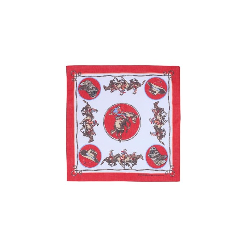 CTM® Rodeo Cowboy Bandana, Red