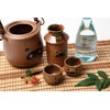 Traditional Japanese Pottery Sake Set - Exquisite Mino Ware Ceramic