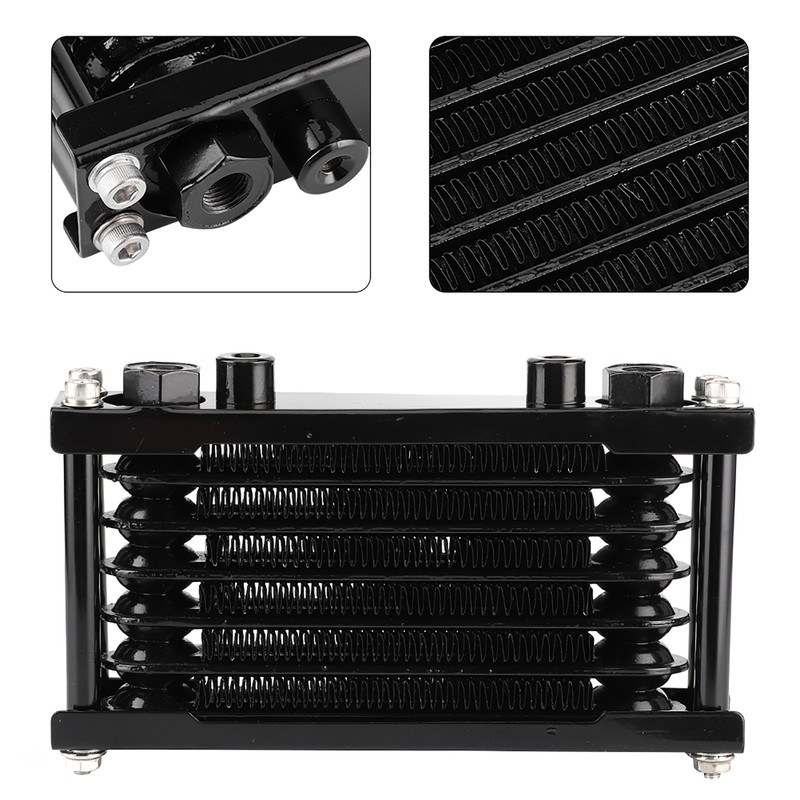 Engine Oil Cooler Universal Cooling Radiator Fit for Monkey Car