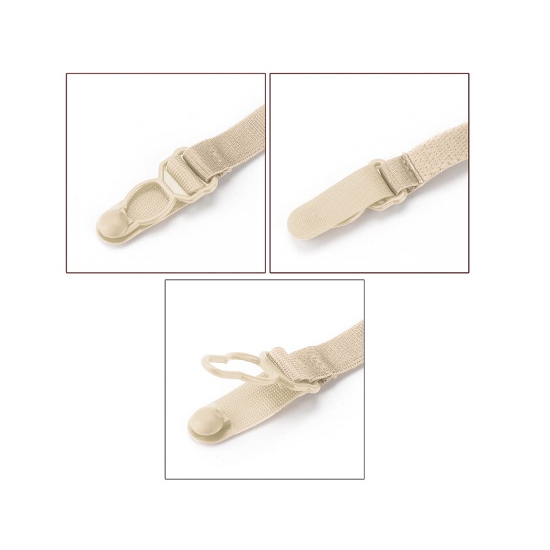 uxcell Elastic Non-slip Adjustable Bra Shoulder Strap Clips Holder for