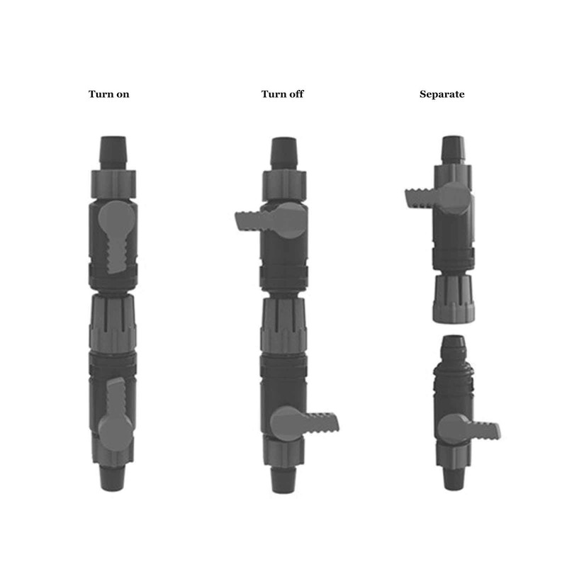 Aquarium Water Control Valve Aquarium Hose Quick Release Double Tap
