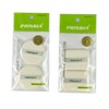 Princia Flocking 2-Piece Powder Puff Set (Round & Square) - TJ Makeup Sponge for Cushion & Powder Round Puff - Square Shape 6ea