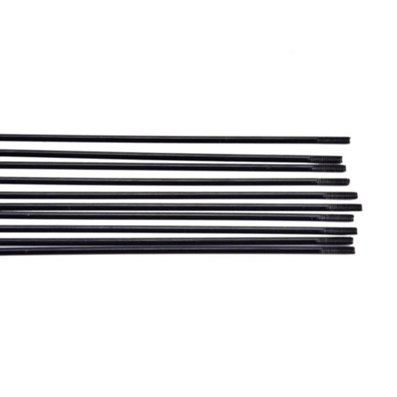 YHUS 10 Pcs Bicycle Spoke Stainless Steel Bicycle Accessories (Black,