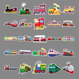 Trains Stickers 50 Pack Laptop Stickers,Vinyl Waterproof Stickers for Water Bottles Skateboard Scrapbook Bike Computer,Phone,-Graffiti Stickers Pack for Teens Girls Kids Adults(Train)