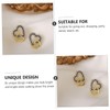 BESPORTBLE Loving Heart Shaped Earrings Alloy Ear Adornment Fashion Hollow