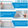 Yaocom 1 Pcs Baseboard Register Duct Opening Size Horizontal Stripes