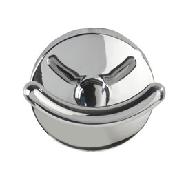 WENKO Duo Cuba Wall Hook Shiny - Towel Hook, Clothes Hook, Die-Cast Zinc, 5.5 x 5 x 4 cm, Chrome