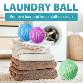 Pet Hair Remover Washing Machine, Pack of 12 Reusable Laundry Balls Against Pet Hair, Lint & Lint, Effective Hair Catchers & Lint Balls, Gentle Washing Machine Accessories