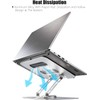 Vortex D086-Grey Laptop Stand Ultimate Cutting-Edge Durable Convenient Secure Cooling