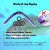 PIYIENR Wacky Worm Tool Wacky O-Rings (Black O-rings 200pcs)
