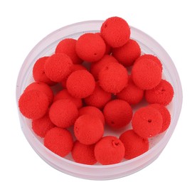 Boilies emergentes, abalorio de pesca rojas suaves, pellets de pesca de carpa, 30 piezas/lote de anzuelo de pesca de carpa, espuma, pellets suaves, pellets flotantes, anzuelo de pescado, herramienta para rodar de alimentos (12 mm/0.47 pulgadas, rojo (fre