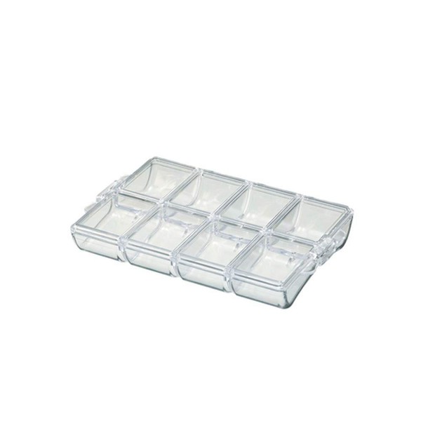 beads case 8 divider clear