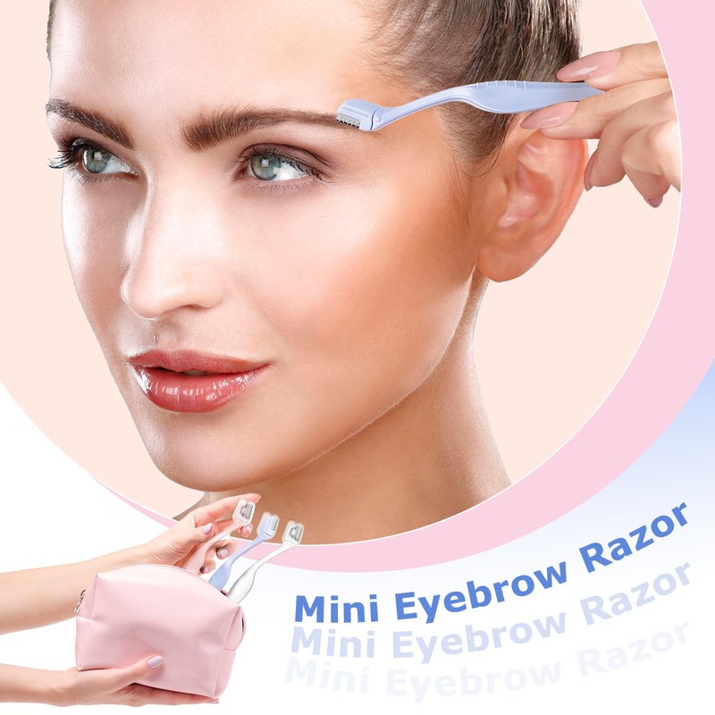 6Pcs Eyebrow Razor Mini Eyebrow Razor Trimmer Female Face Shaver
