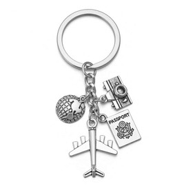 JOVIVI Unisex Alloy Keychain Pendant Keychain Purse Accessory Christmas Birthday Gift, Base Metal
