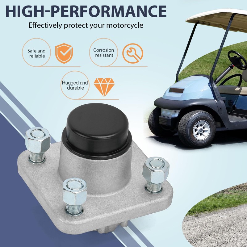 2Pcs Front Wheel Hub Assembly & Bearings Compatible with Club