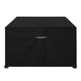 Dokon Garden Furniture Cover, Waterproof, Heavy Duty, 600D Oxford Fabric, Garden Table Tarpaulin, Winterproof, Windproof, UV-Resistant Protective Cover for Lounge Furniture Sets, Seating Group (90 x