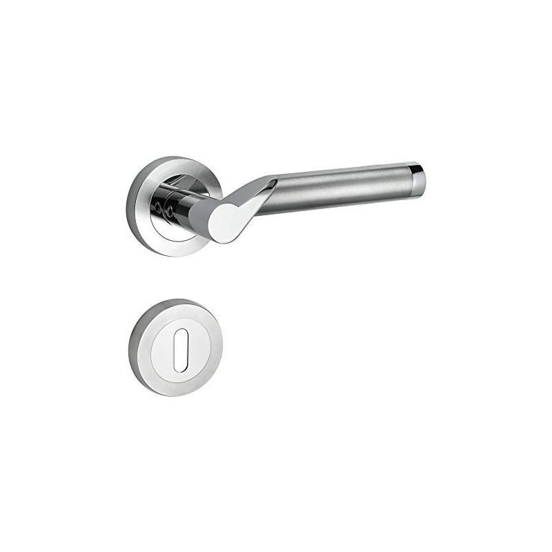 Design Lightning Handle Set Quick Assembly Screw Rosette Look Fixed