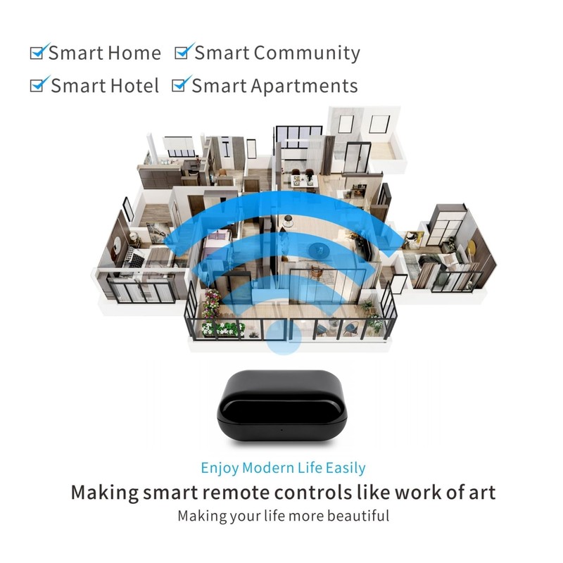 WiFi IR RF Smart Home Universal Remote Controller, IR RF