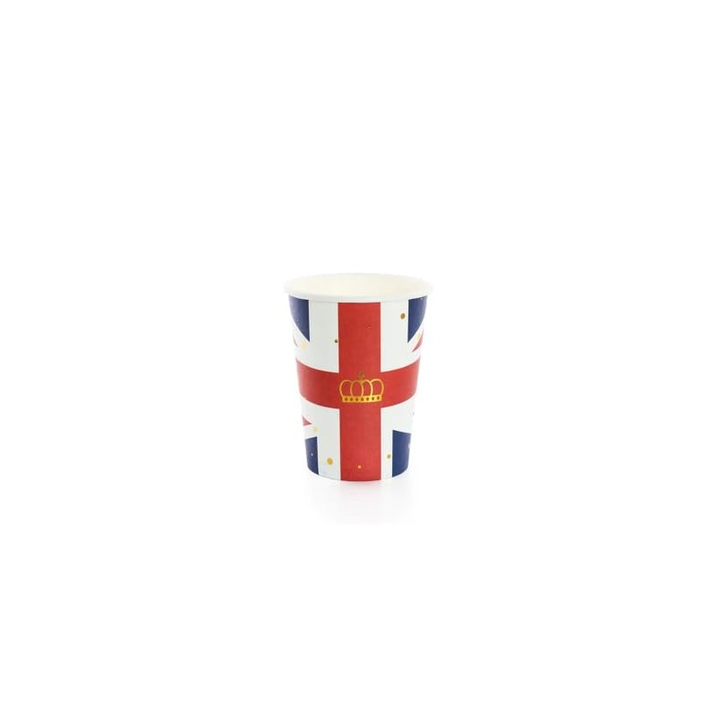 Union Jack Cups - Pack of 10 Paper Cups with