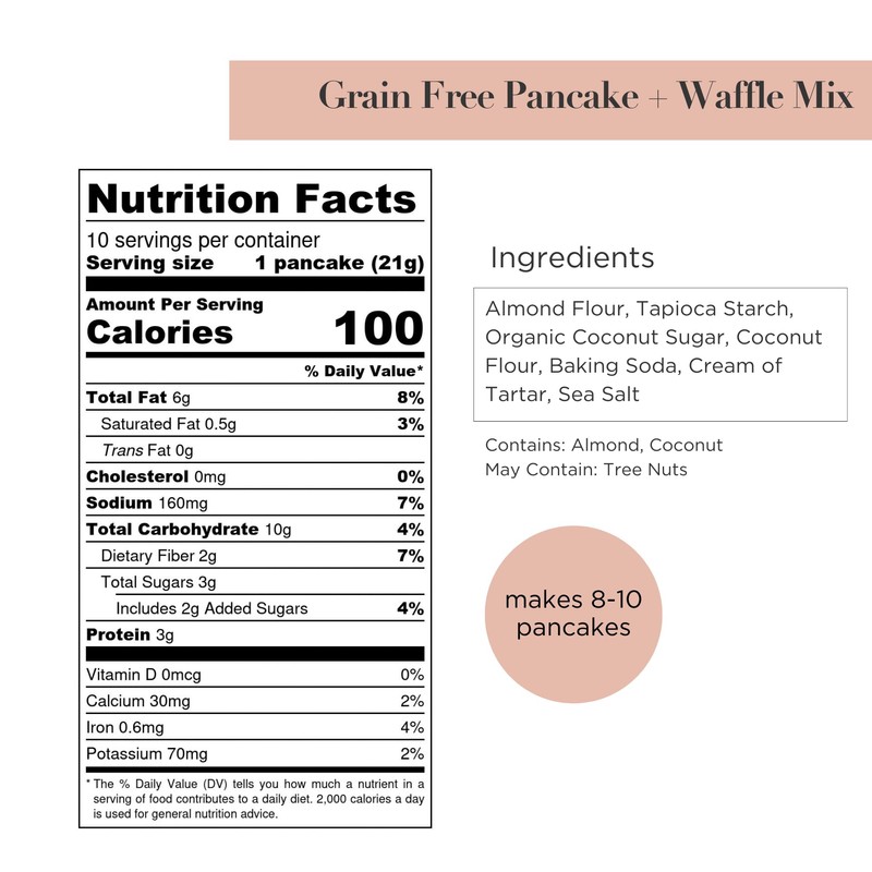 Stellar Eats Grain-Free Pancake & Waffle Mix | Gluten-Free, Dairy-Free,
