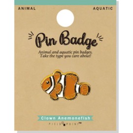 World Shoji 106836 Aquatic Pin Badge Clownfish