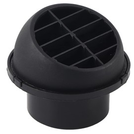 Air Vent Outlet 60mm Warm, 360 Degrees Plastic Rotatable Warm Air Outlet Car Universal Black Heater Air Conditioner Steering Head Round