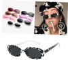 LIFKOME Trendy Cow Pattern Sunglasses for Women and Girls, Oval