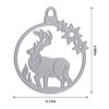 Christmas Reindeer Crystal Ball Frame Die Cuts for Card Making,