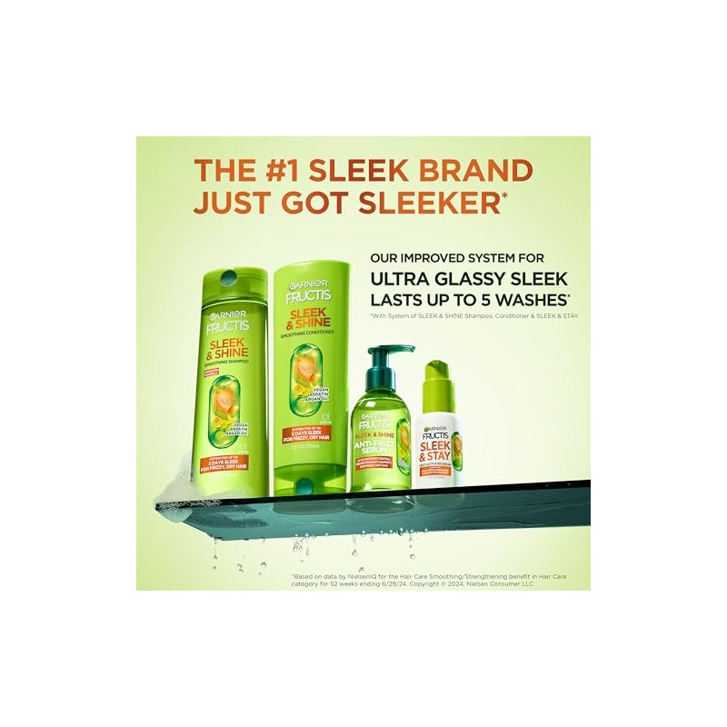 Garnier Fructis Sleek & Shine Shampoo, Conditioner + Moroccan Sleek