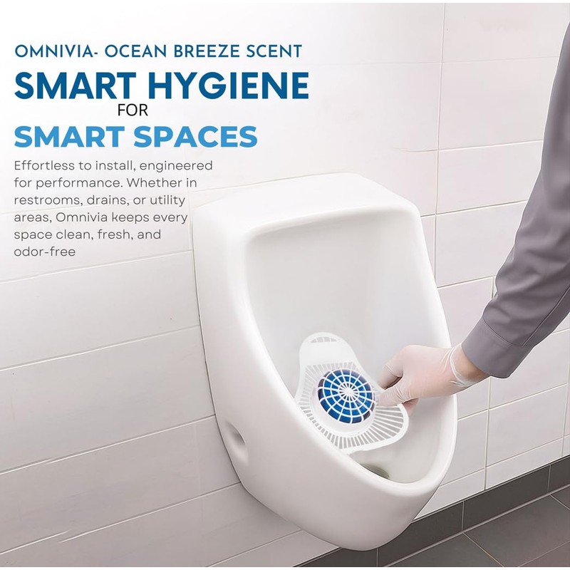 Urinal Cakes for Men Bathroom,12 Pack Urinal Screen Deodorizers, Up