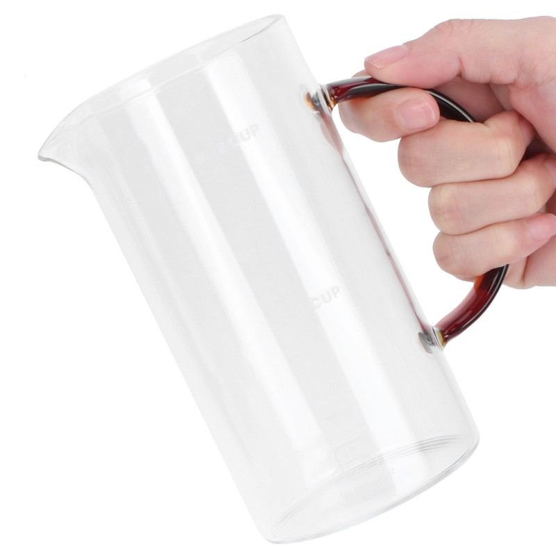 Coffee Press Pot 400ml High Borosilicate Glass Coffee Brewer Maker