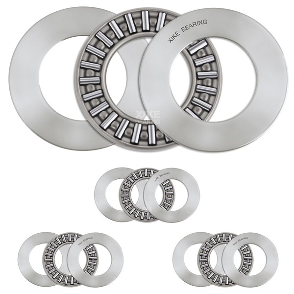 XIKE 4 Set AXK3047+2AS Bearings 30x47x2+2mm, Needle Roller Thrust Bearings