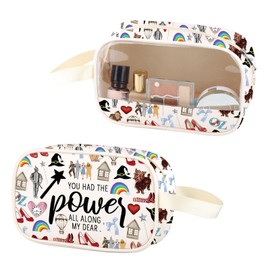Wizard Kosmetiktasche aus PU-Leder mit Griff, Motiv "You Had The Power All Along My Dear", transparent, The Power PU, Nein