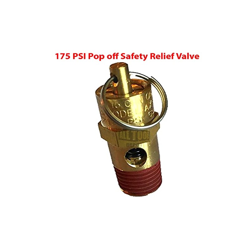 New 1/4" NPT 175 PSI 67 SCFM Air Compressor Relief