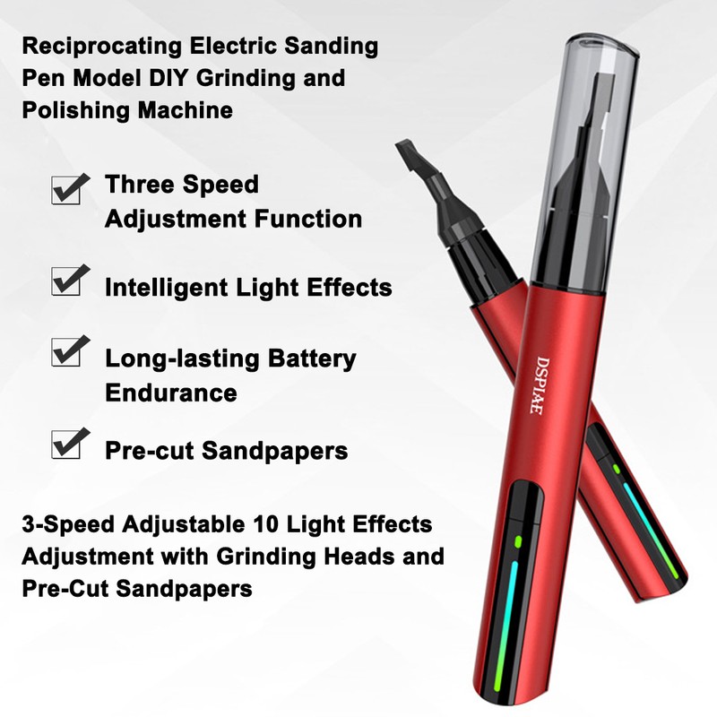 DSPIAE Reciprocating Electric Sanding Pen Model DIY Grinding and Polishing