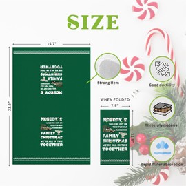 Christmas Vacation Decorations, 2 Pack Funny Christmas Kitchen Towels, Griswold Family Cousin Eddie Christmas Vacation Merch Gifts, Christmas Bathroom Decor Hand Towels, Novelty White Elephant Gifts