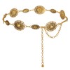 JASGOOD Western Metal Concho Belt for Women Cowgirl Waist Chain