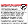 "Open Carry Handguns Prohibited" Section 30.07 Poster - 18x24 Window Cling - Inside Facing Out