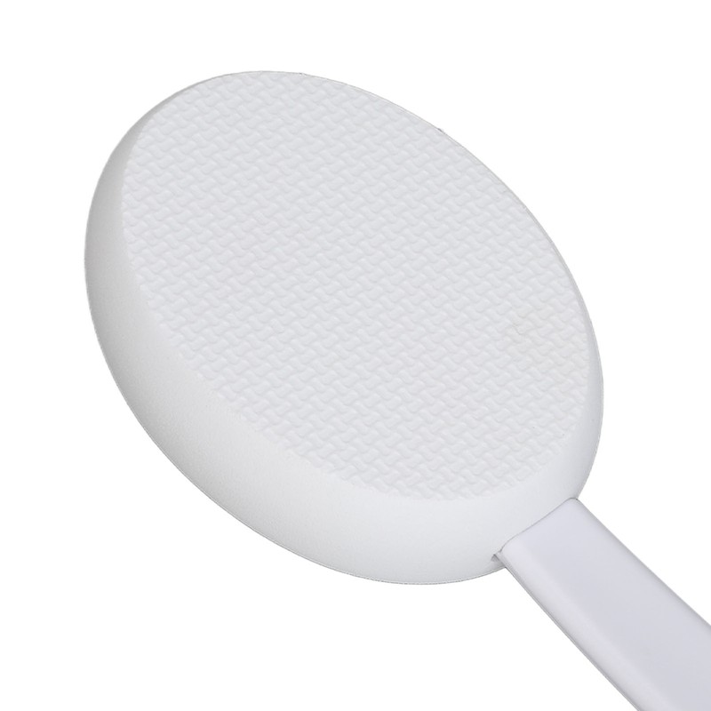 Folding Curved Handle Bath Brush with 2 Heads Anti Slip