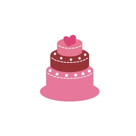 Fine Cutting Dies ZAG Birthday Pastel Hearts 5u