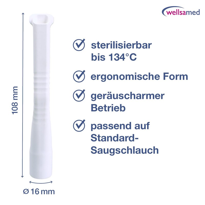 Wellsamed Suction Cannulas Kids, Universal Dental Dental Cannulas, Kids Reusable