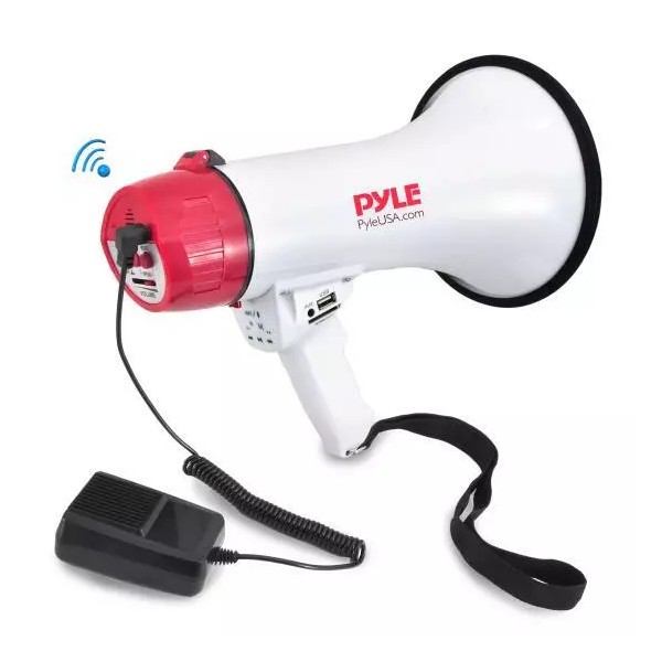 Pyle PMP42BT Bluetooth 40W Megaphone Bullhorn Speaker w/ AUX USB