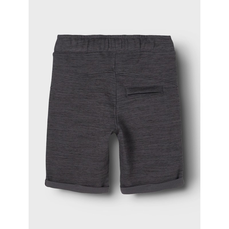 NAME IT Fabric Shorts for Boys, Asphalt