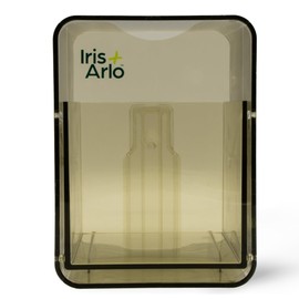 Iris + Arlo Plexiglass Small Cabin Dispenser | Pads, Panty Liners, Tampons | Regular, Super | Reusable, Durable, Design Period Products Case for Shared Washrooms | Recycled, Recyclable - Transparent