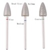 MZCMSL 3pcs Pedicure Cone Drill Bits for Foot Callus Smoothing,